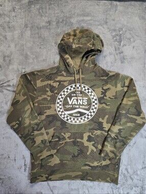 Vans Camo Camouflage Hoodie Size Large